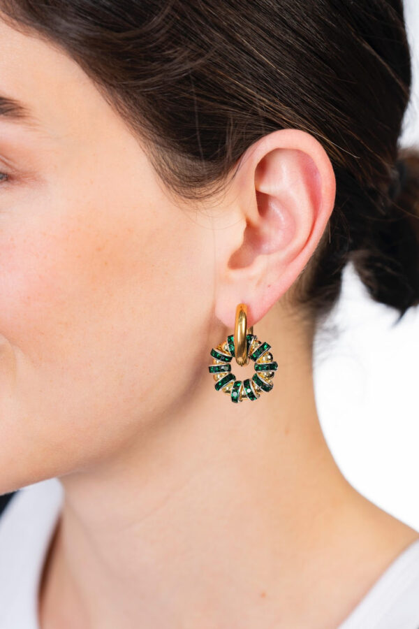 Manpasi Earring English Green Zirconia - Image 2