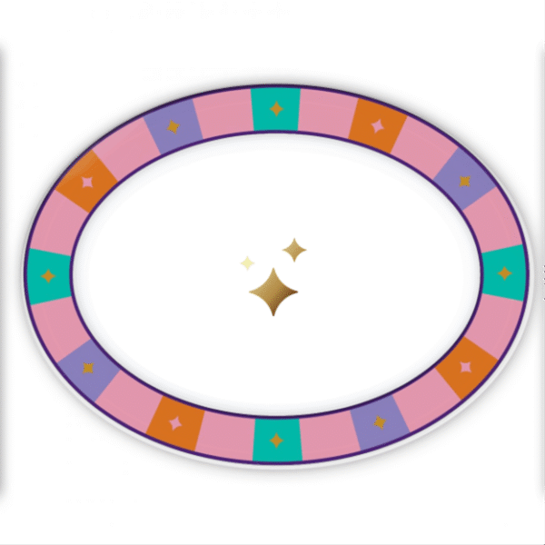 Circus Collection Oval Serving Platter