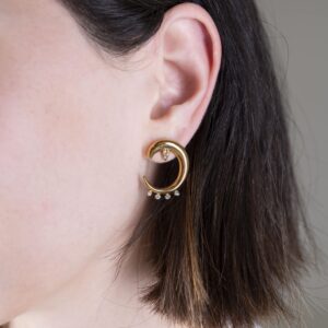 Crescent earrings