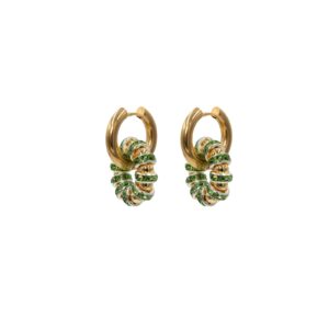 Manpasi Earring Green Zirconia