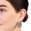 Manpansi Earring Dark Blue Zirconia - Image 2