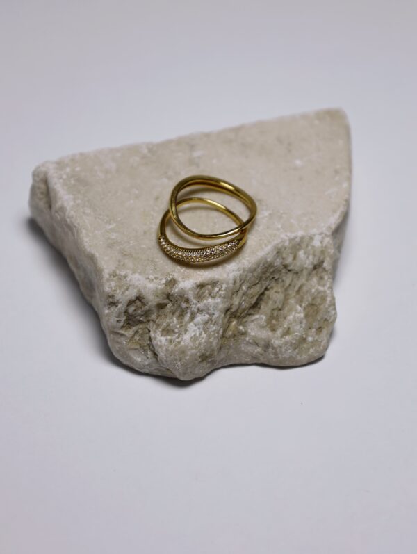 Twin Gleam Duo Rings